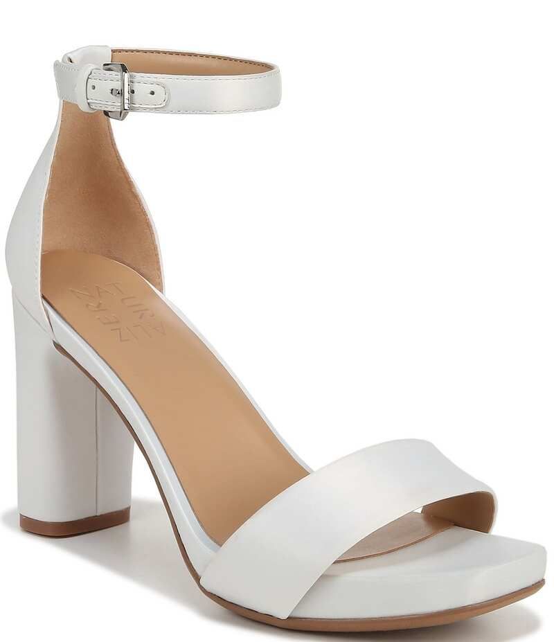 ナチュライザー レディース シューズ サンダル サテン アンクル Naturalizer Joy Ankle Strap Satin Square Toe Ankle Strap Dress Sand