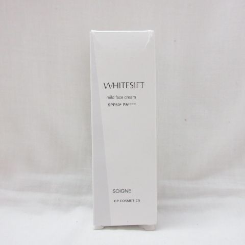 ※箱ダメージ ソワーニュ ホワイトシフト マイルドフェイスクリーム e ＜ 日やけ止め美容液 ＞ SPF50+ PA++++ 30g ( m443 )