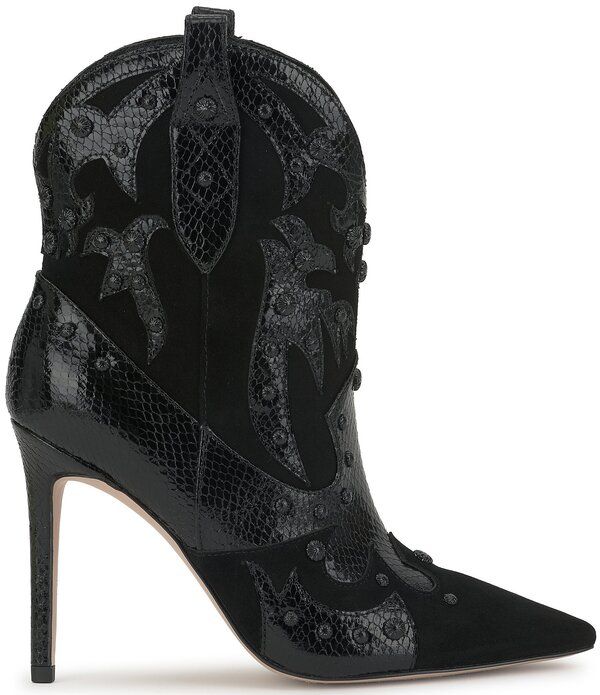 ジェシカシンプソン レディース シューズ ブーツ・レインブーツ スエード レザー Jessica Simpson Palieve Suede Snakembossed Leather Western 37,570円