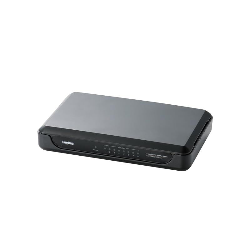 【2010年モデル】ロジテック スイッチングハブ(LANハブ) Giga対応 8ポート AC電源 LAN-GSW08/PHB