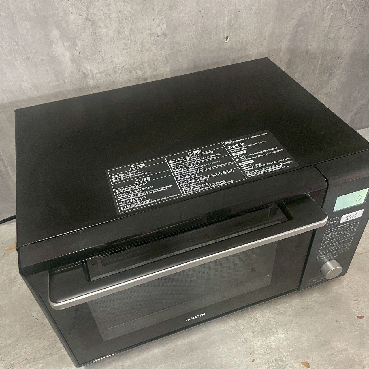 美品 YAMAZEN（山善）簡易スチームオーブンレンジ フラットタイプ 24L