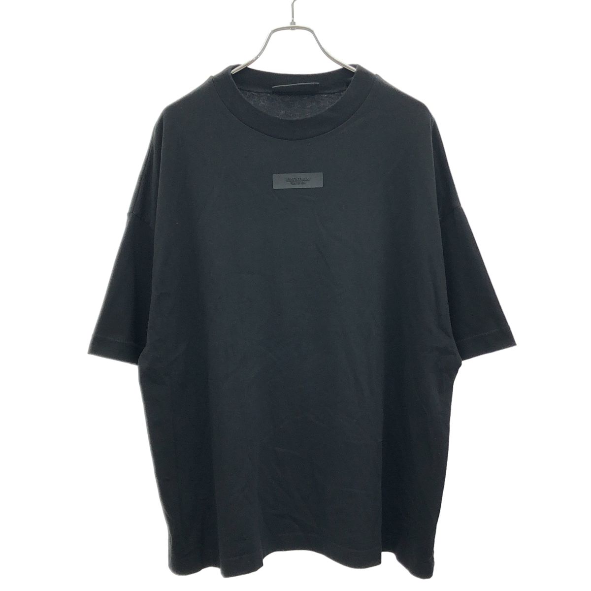 ESSENTIALS FEAR OF GOD エッセンシャルズ フィア オブ ゴッド ラバーロゴオーバーサイズTシャツ ブラック S 7,118円