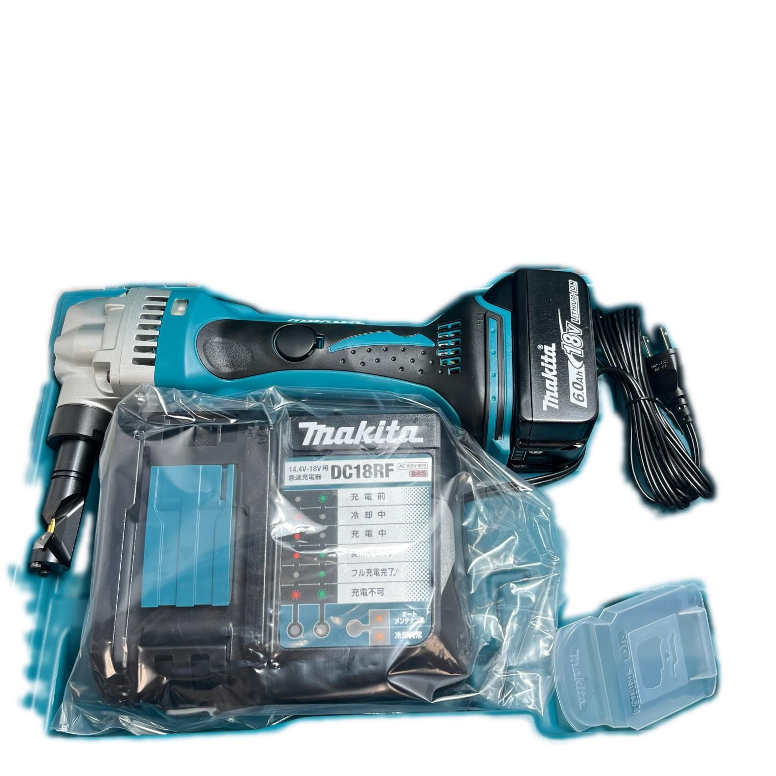 MAKITA マキタ ニブラ 未使用品(S) 充電器・充電池1個・ケース付 1.6mm 18v JN161DRG