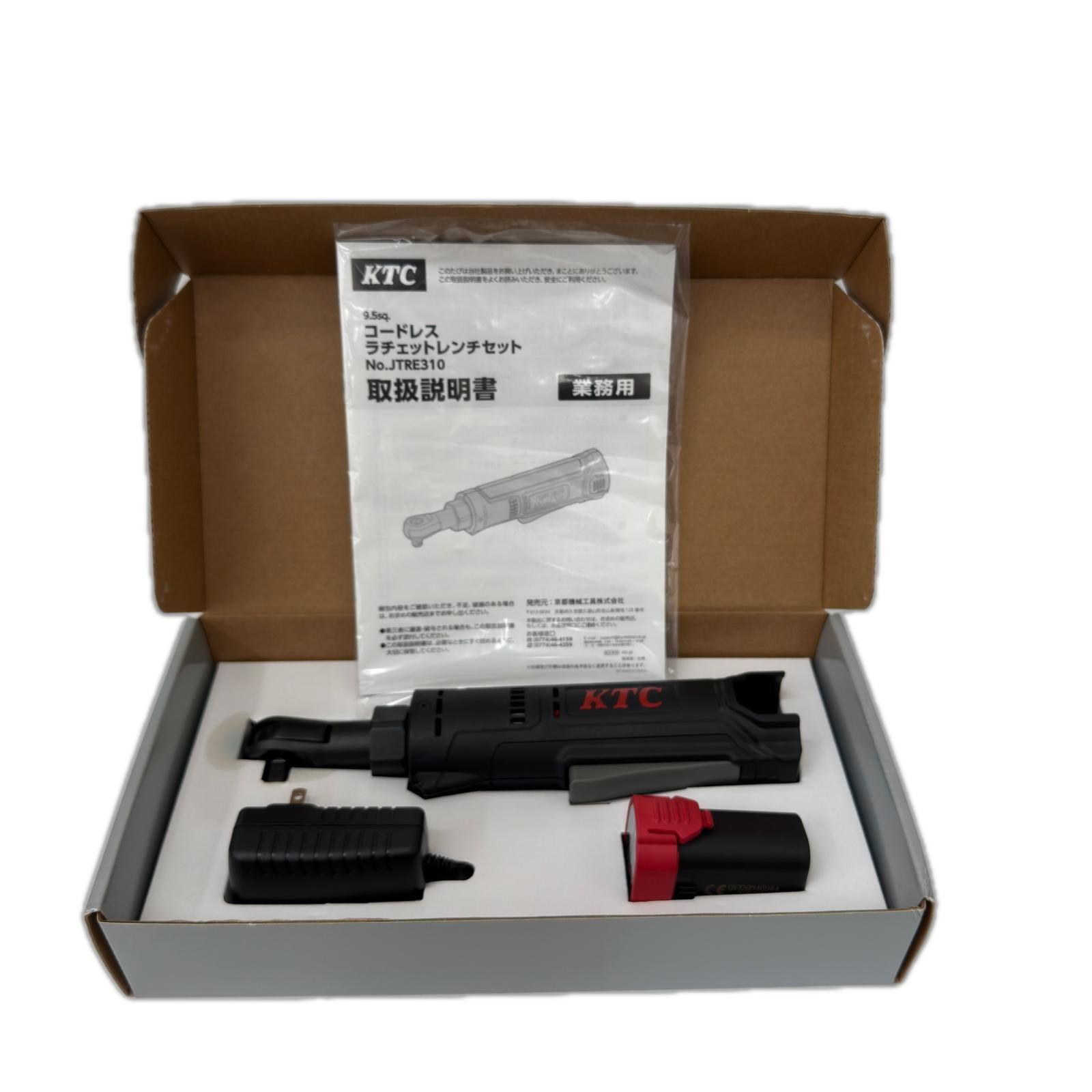 KTC ケーティーシー ラチェットレンチ 充電器・充電池1個・ケース付 コードレス式 9.5sq 34N・m JTRE310 11,435円