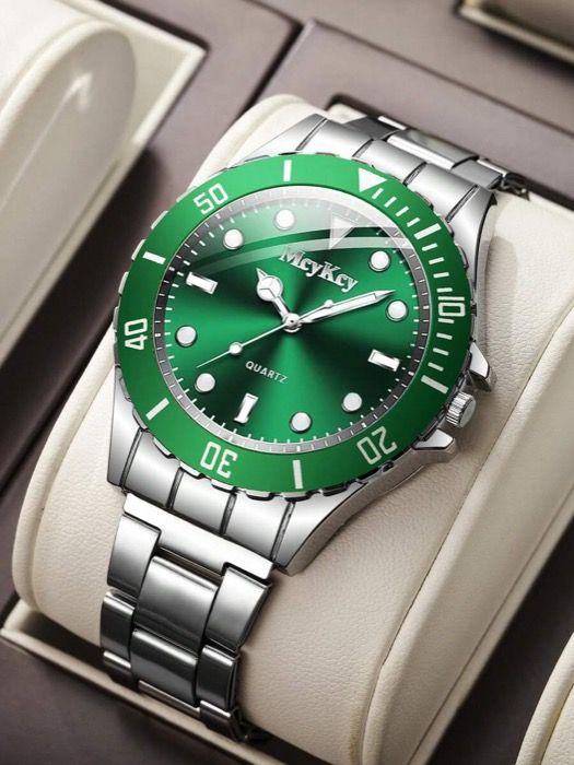 Watch Men's Quartz Men's Gift Watch Alloy Band Classic Digital Casual Quartz Wristwatch, Gift for Boyfriend (1pcs/set) Watch Box Not Included