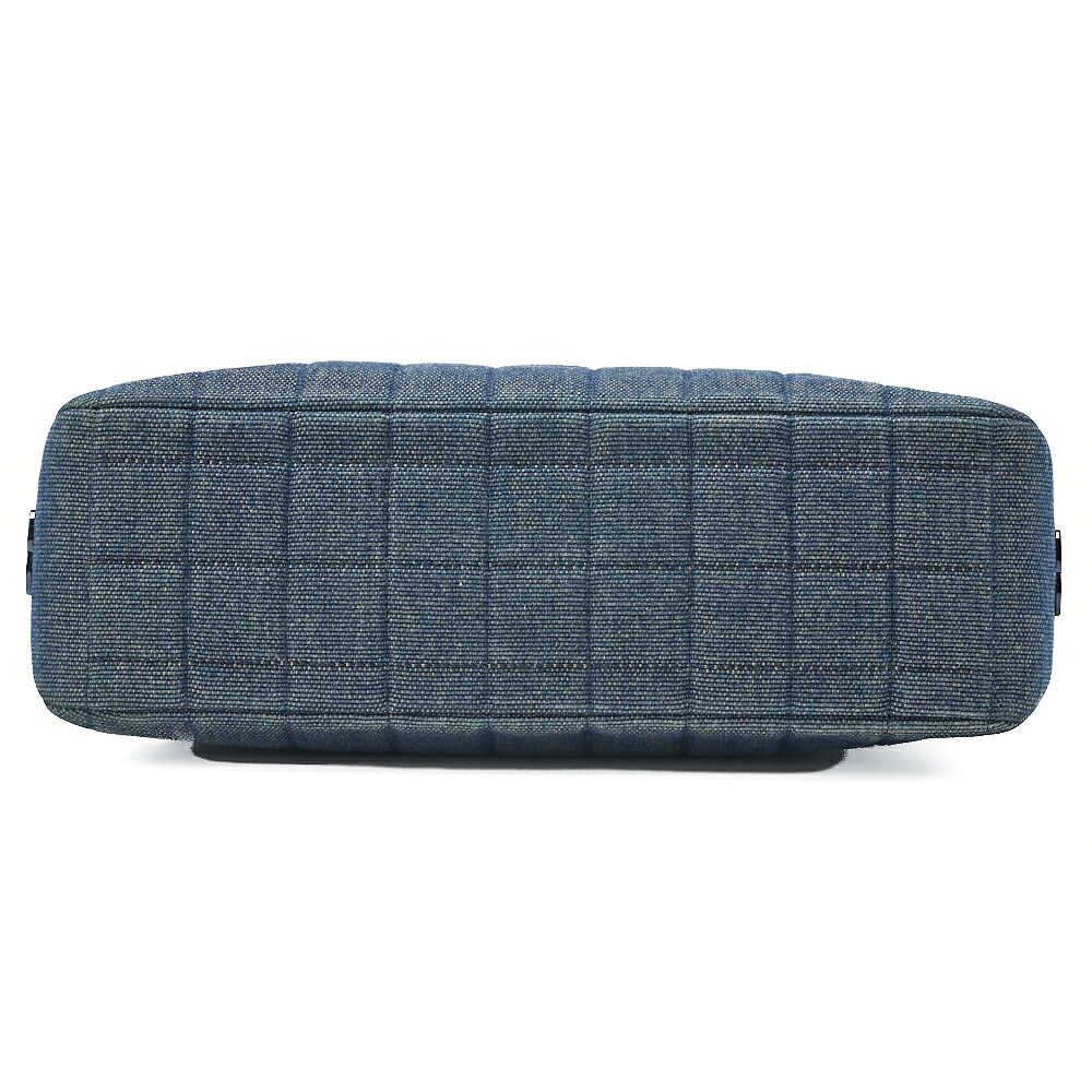 CHANEL シャネル デニム チョコバー ハンドバッグ ブルー（ブルー金具