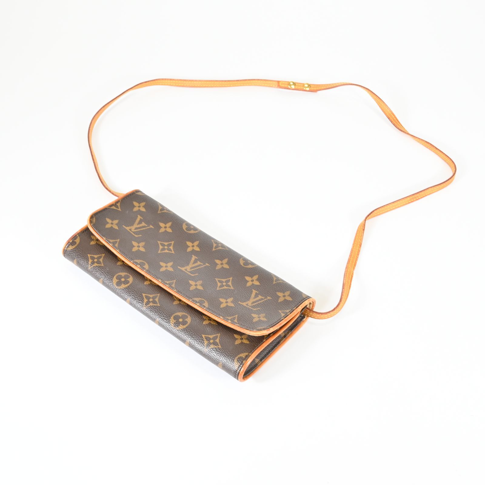 M9 LOUIS VUITTON ルイ・ヴィトン モノグラム ポシェットツインGM 現状品