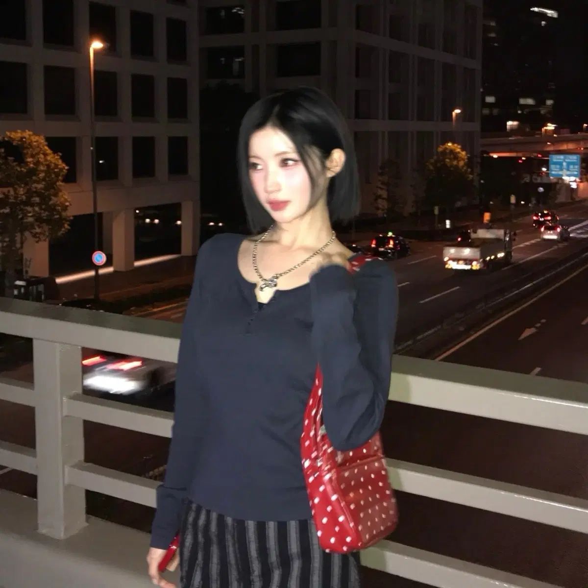 COMME des GARCONS Girl ドット クロスバック レッド 27,537円