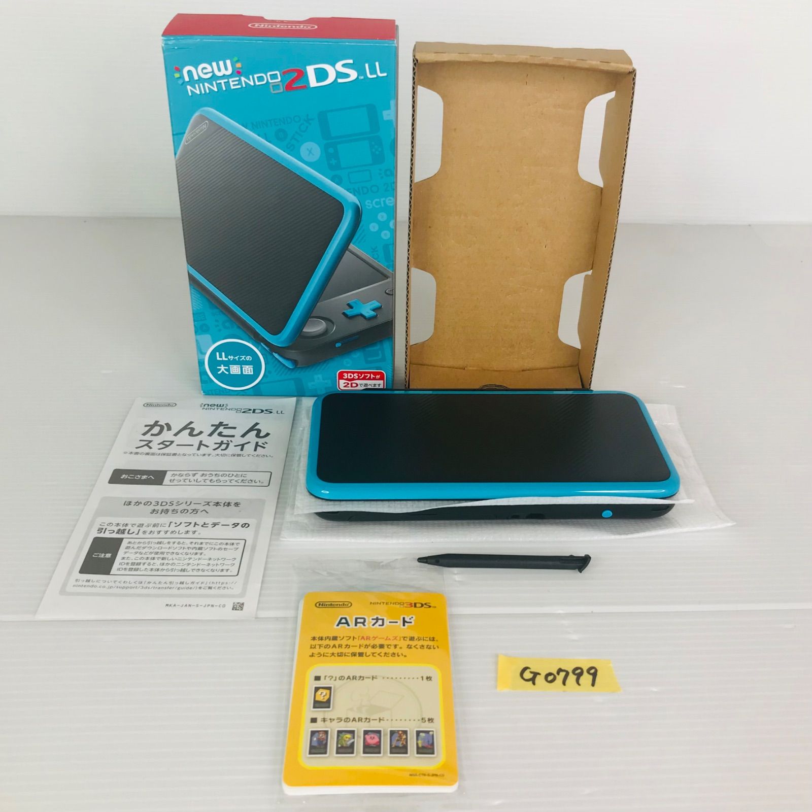 【G0799】Newニンテンドー2DS LL ターコイズ×ブラック