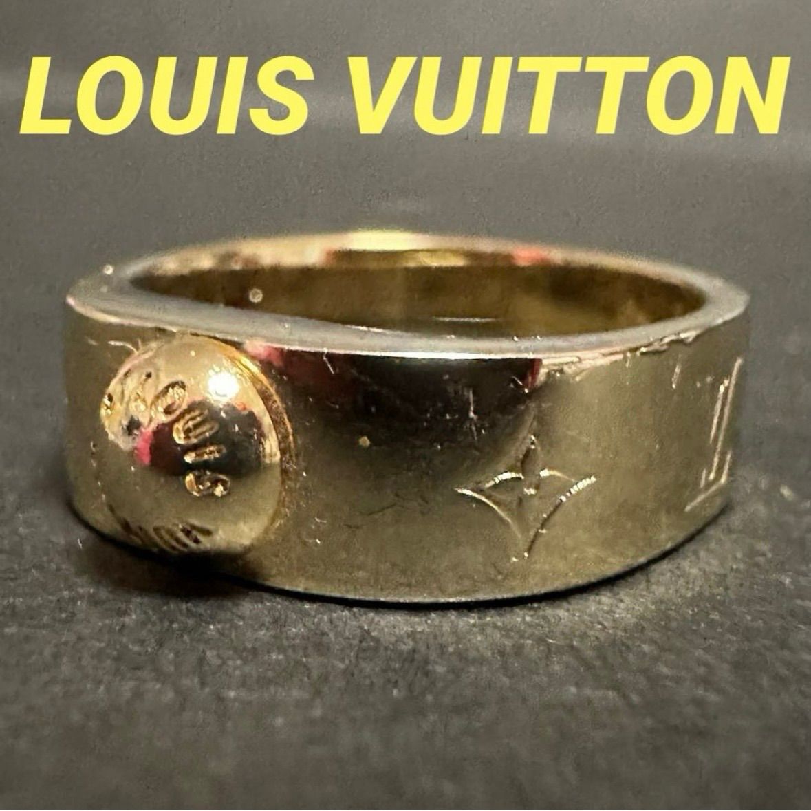 ルイヴィトン　LOUIS VUITTON　指輪　リングバーグ　ナノグラム　LV　LVロゴ　M00213　GP　ゴールド　11号 12,922円