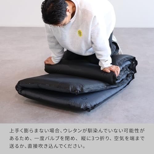 H★[クイックキャンプ] 車中泊マット セミダブル インフレータブル 高密度ウレタン 自動膨張 ハイエース 収納袋付き 簡単設営 非常用 防災グッズ 災害グッズ 寝袋 0eb0cac2