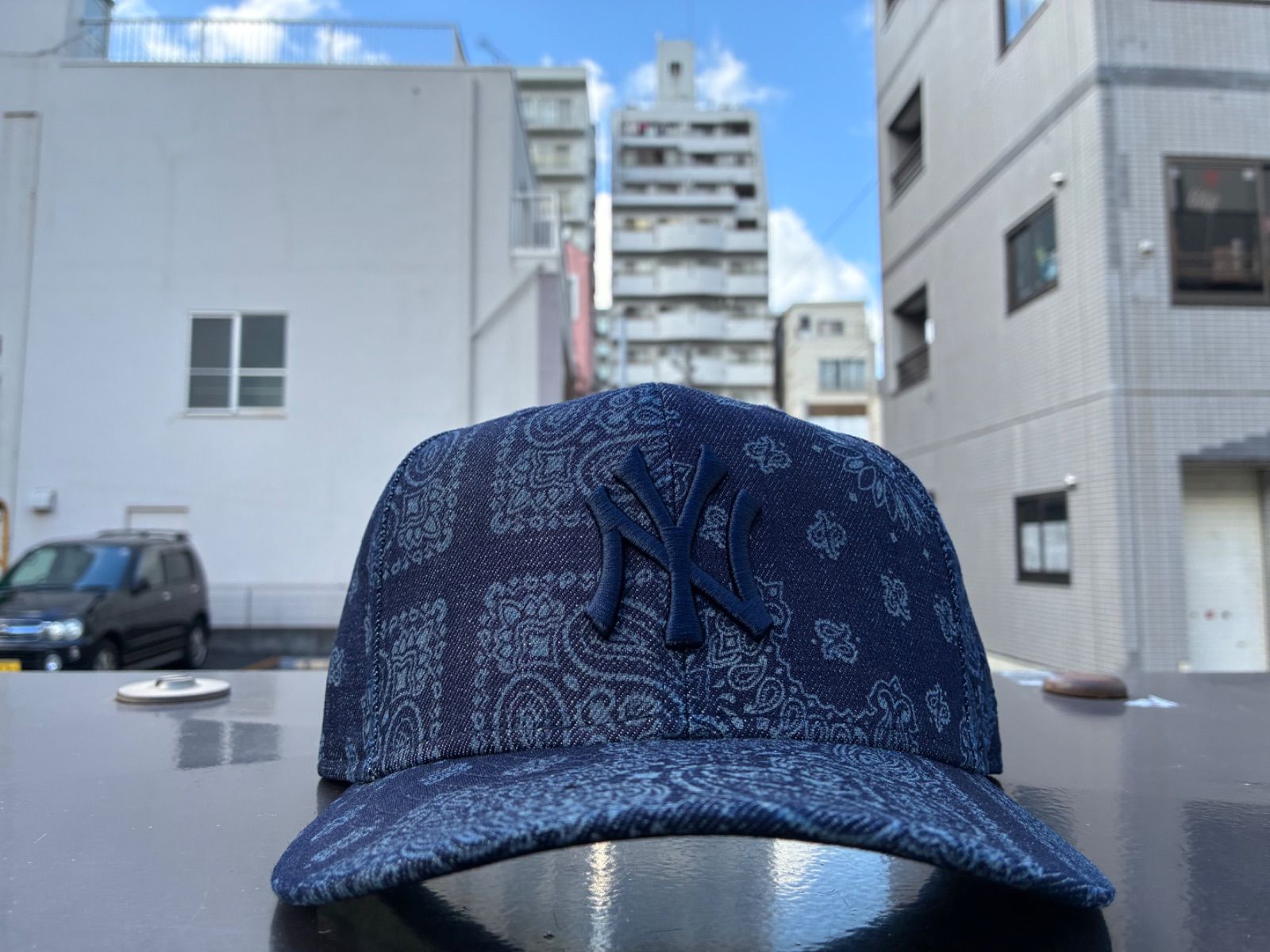 NEW ERA PC 59FIFTY Laser Burn Out Denim ニューヨーク・ヤンキース デニム 7 1/2 ¥7480 ＋ 送料¥550