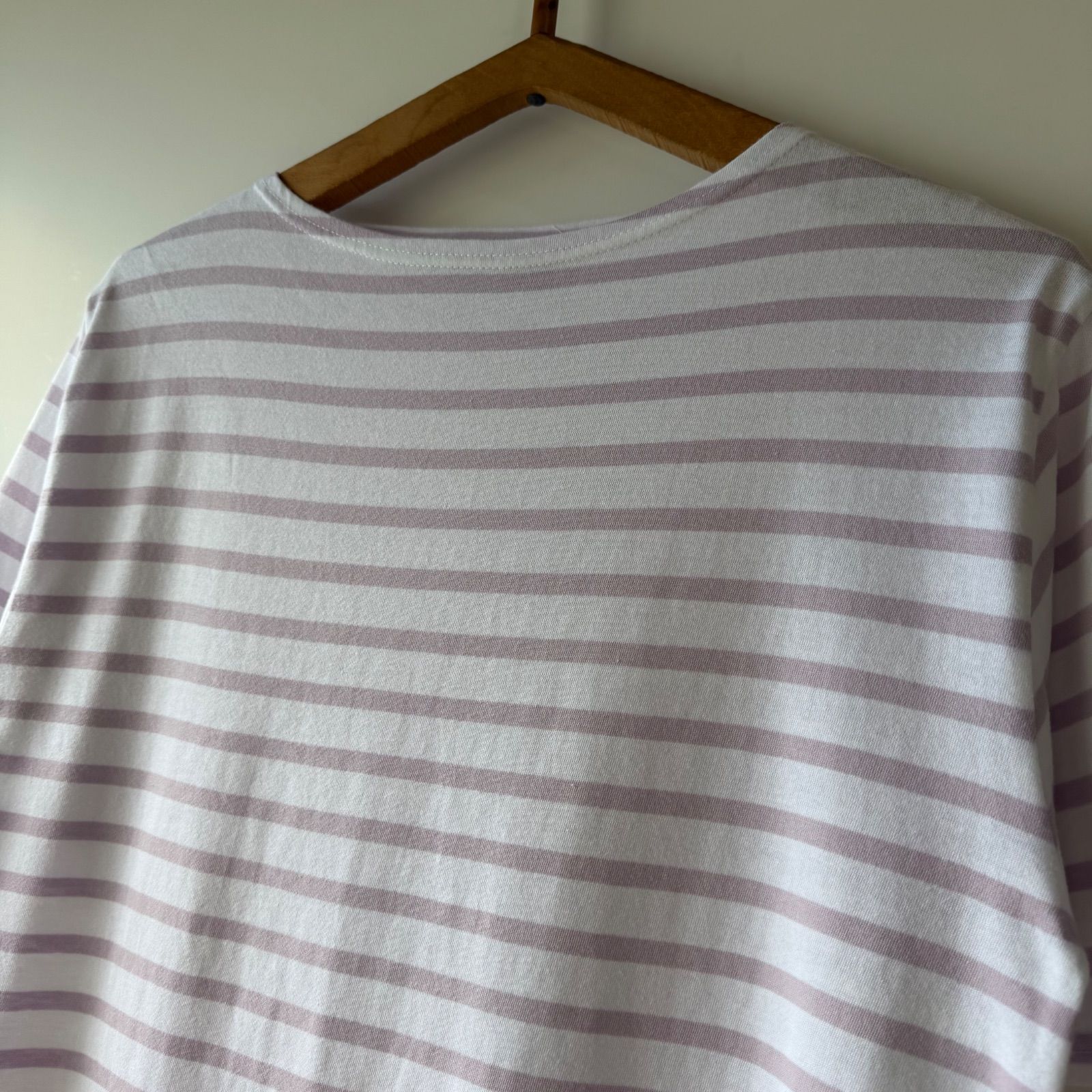 SAINT JAMES/セントジェームス MORLAIX カットソー　T3 SAINT JAMES morlaix short sleeve white / lavender T3 セント