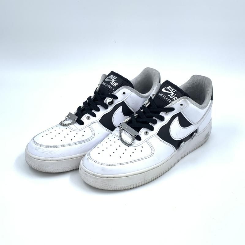 【中古】NIKE AIR FORCE 1 '07 PRM WHITE/WHITE-BLACK-METALLIC SILVER 27cm DA8571-100　ナイキ　エアフォース[92]