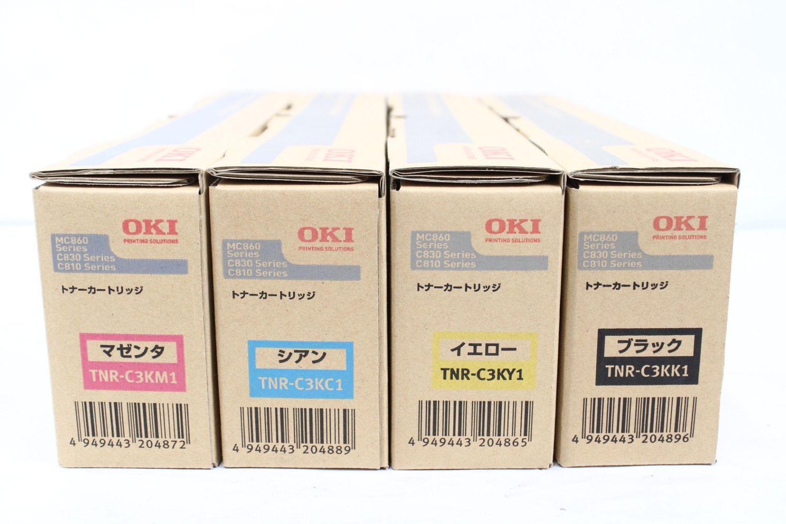 未使用 OKI 純正 トナー C3KC1/KM1/KY1/KK1 4色（シアン・マゼンタ・イエロー・ブラック） オキ ITQNSREAD5NA-D-L02-byebye