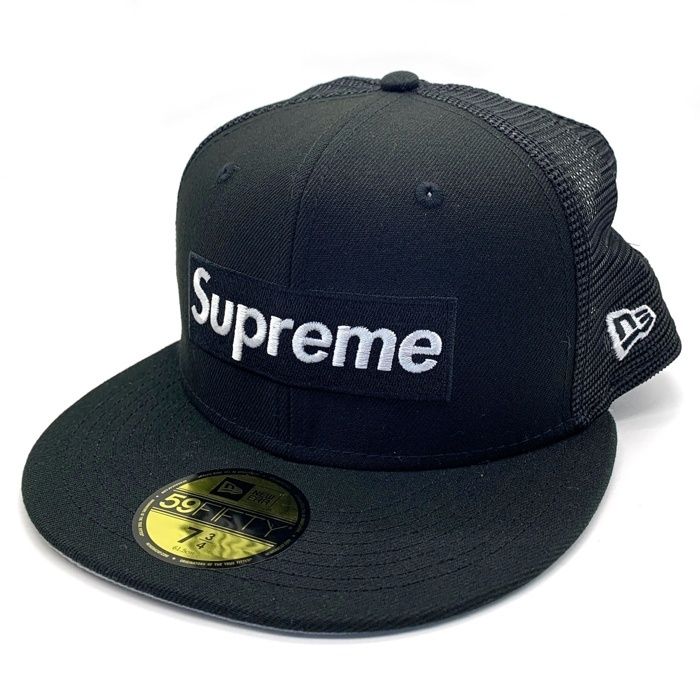 SUPREME シュプリーム NEW ERA ニューエラ Box Logo Mesh Back New Era 59FIFTY ボックスロゴ メッシュ ベースボール キャップ ブラック Size 7 3/4 (61.5cm)