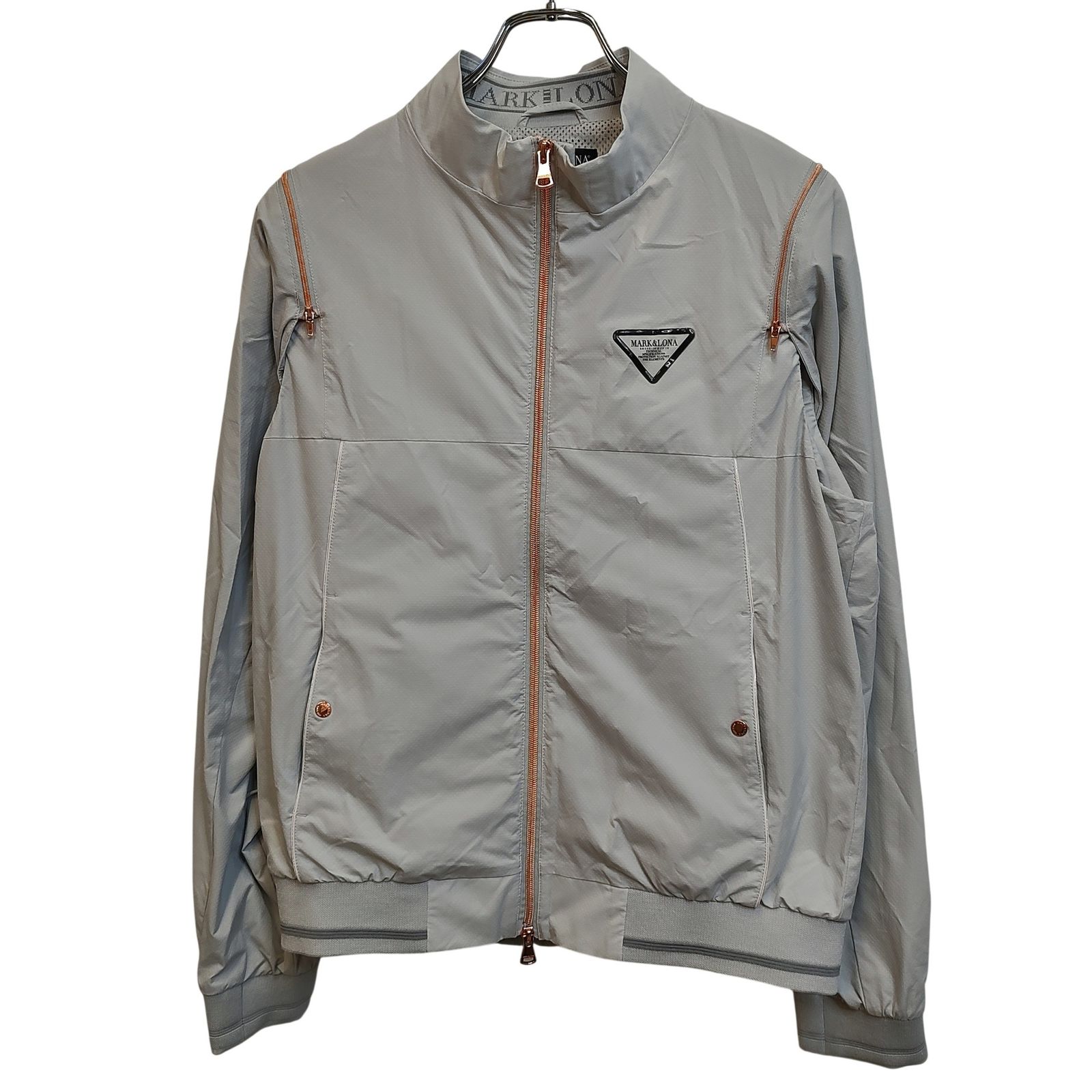 MARK&LONA マークアンドロナ ゴルフ 25SS CD12-TWJK ジップアップ ジャケット MCM-5A-AD51 48 グレー メンズ