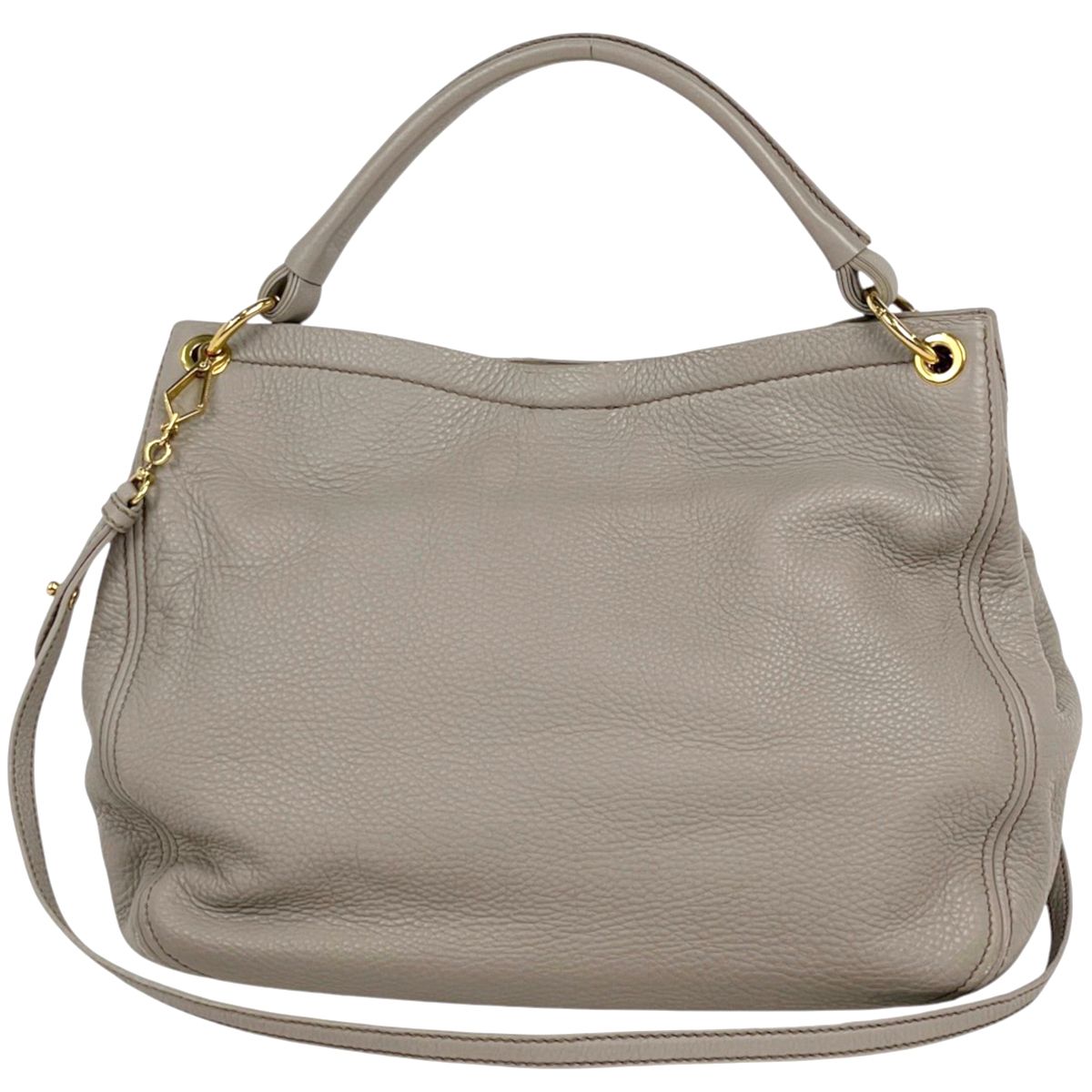 ミュウ ミュウ Miu Miu ショルダーバッグ 2WAY レザー ベージュ レディース 【中古】 59,880円