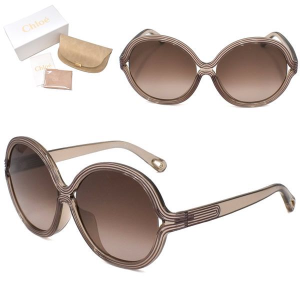 Chloe クロエ CE742SA-643 サングラス アジアンフィット UVカット クリアローズ ブラウン