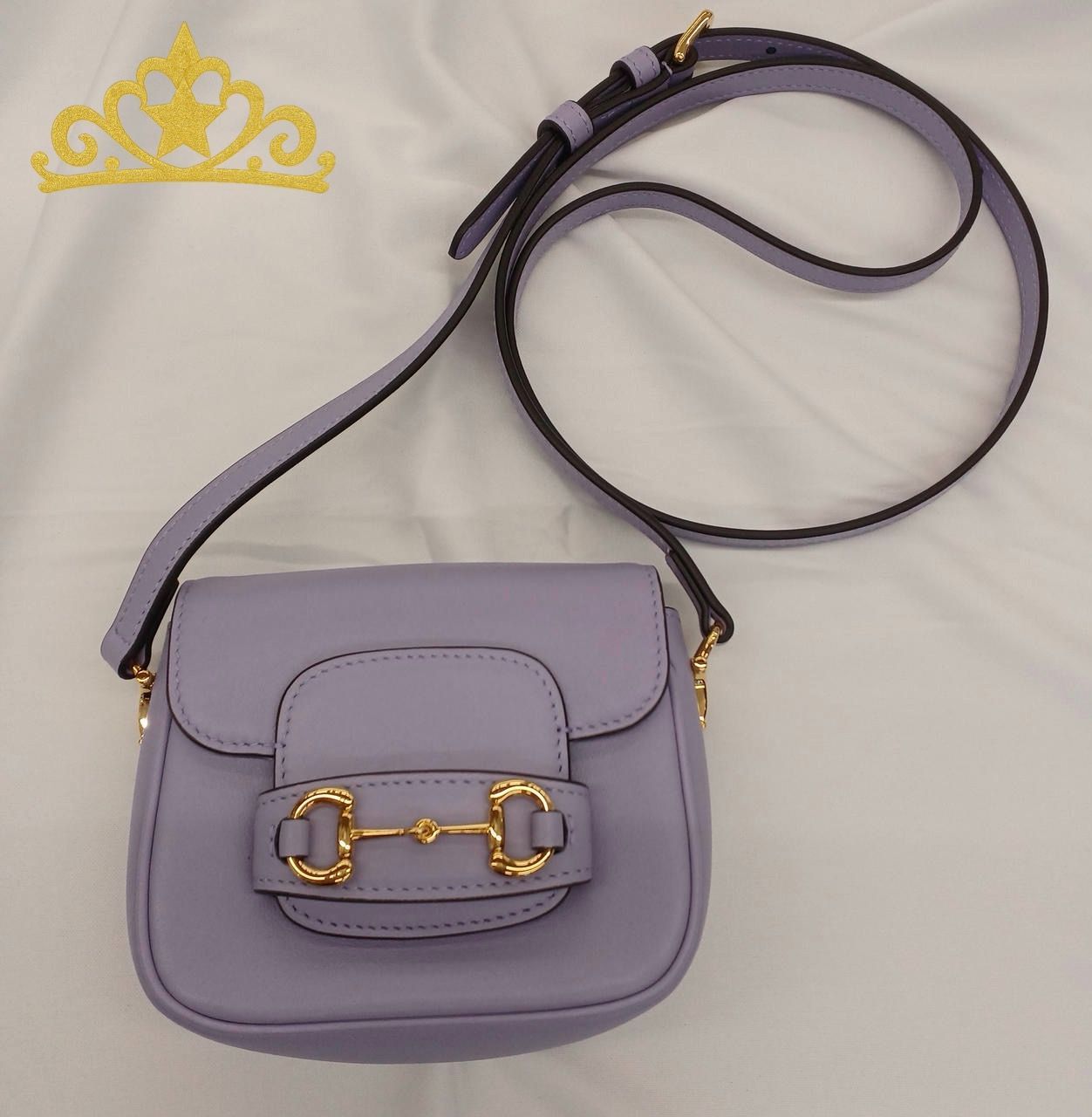 GUCCI ホースビット1955 ミニ ショルダー パープル レディース グッチ