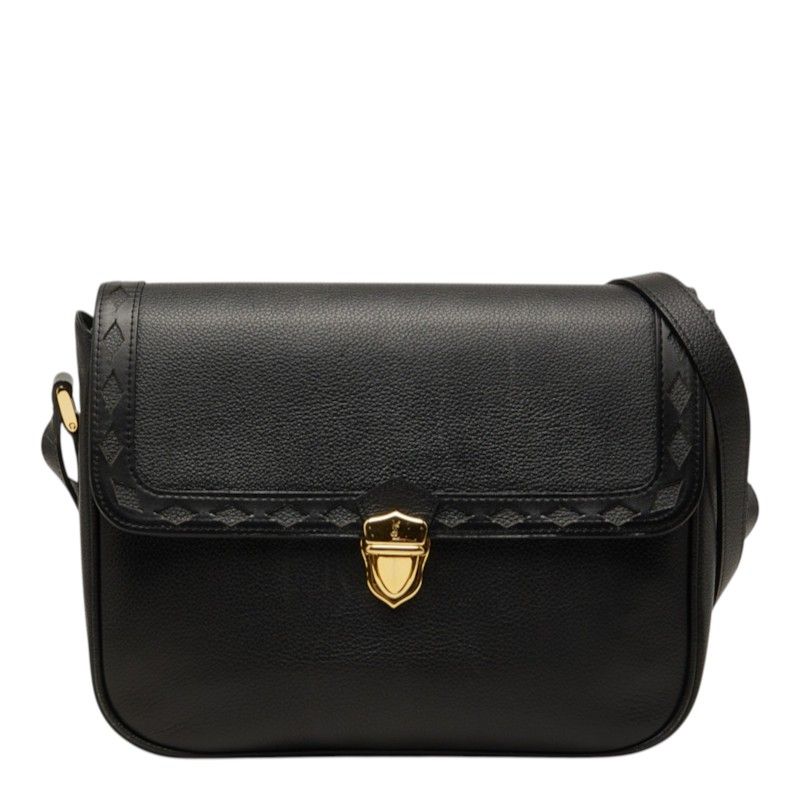 サンローラン 斜め掛け ショルダーバッグ ブラック レザー レディース SAINT LAURENT【1-0282135】