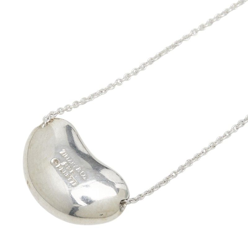 ティファニー ビーン ペンダント ネックレス SV925 シルバー レディース TIFFANY&Co.【1-0284513】