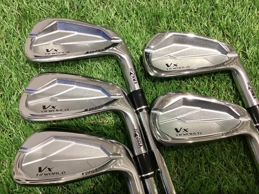 【中古】 本間ゴルフ TOUR WORLD Vx 5S アイアンセット IR 純正特注シャフト (フレックスR) メンズ 男性用 右利き 右用 Cランク ゴルフクラブ