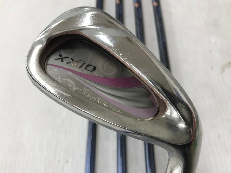 ダンロップ XXIO LADIES ブルー MP1100L ブルー Lフレックス アイアンセット 中古【最短即日発送】