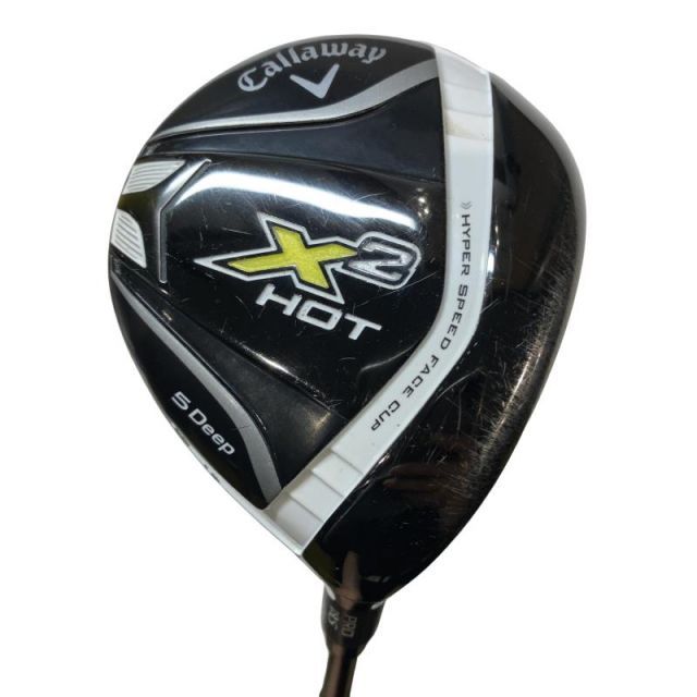【中古】 キャロウェイ X2 HOT PRO Deep 5W フェアウェイウッド FW X2 HOT(フェアウェイ) (フレックスS) メンズ 男性用 右利き 右用 Cランク ゴルフクラブ