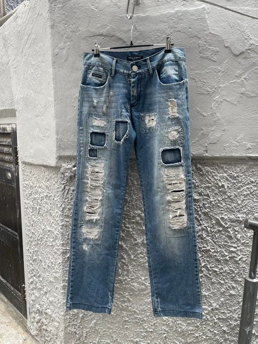 48 ドルチェ＆ガッバーナ 2000s ダメージ パッチ デニム パンツ 28,210円