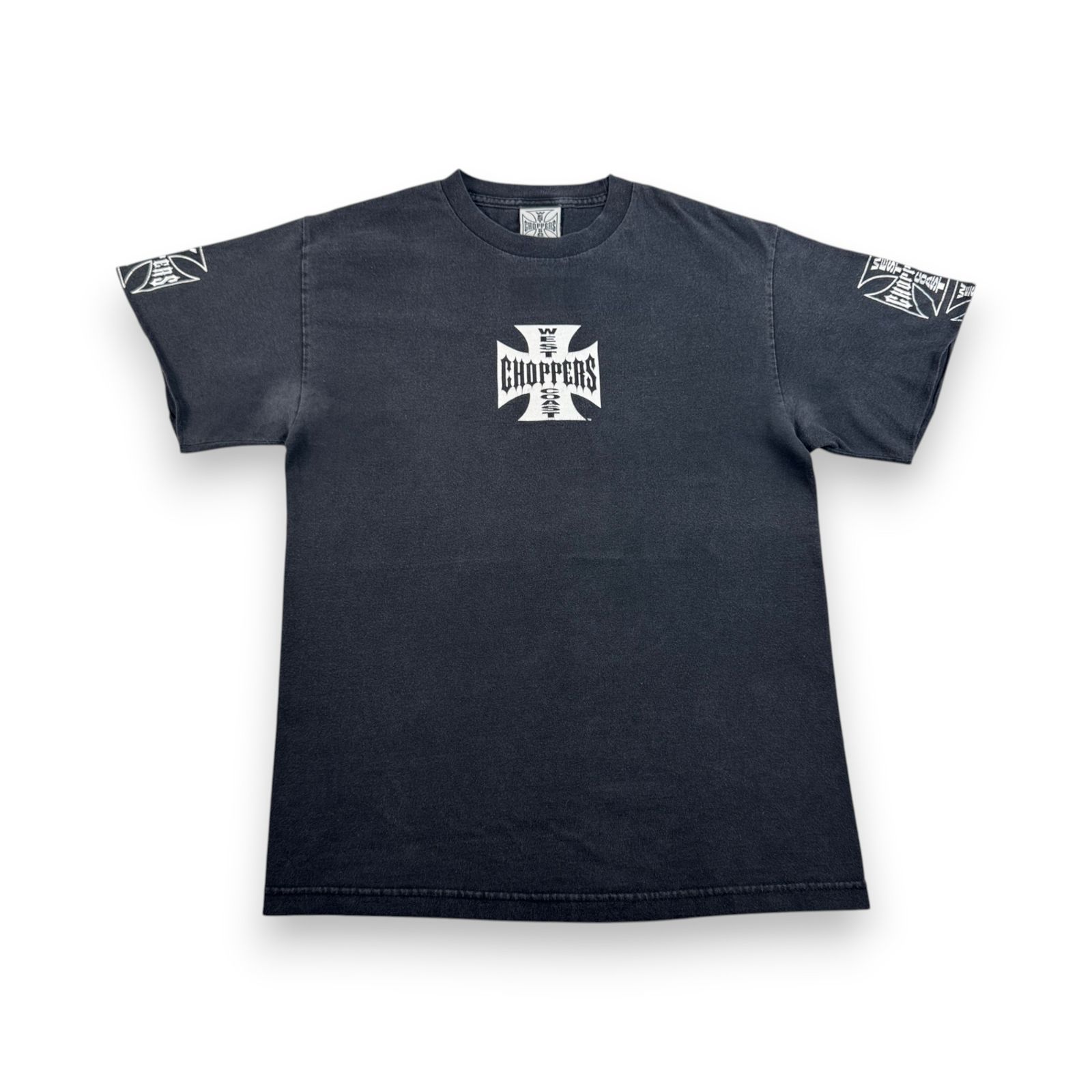 WEST COAST CHOPPERS アイアンクロス 長袖 カットオフ ロゴ 企業 バイク ビンテージ Tシャツ ウエストコーストチョッパーズ 半袖 古着 y2k 黒 co-t-2505-013 16,132円