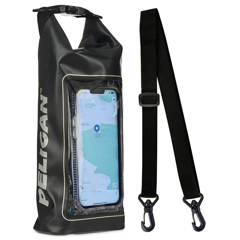 【新品】 【Pelican】 スマートフォン スマホ iPhone 対応 IP68 防水ドライバッグ 防水ケース 防水バッグ ペリカン スマホポケット タッチパネル対応〔取り外し可能なショルダーストラップ〕 Marine Water-Resistant Pho