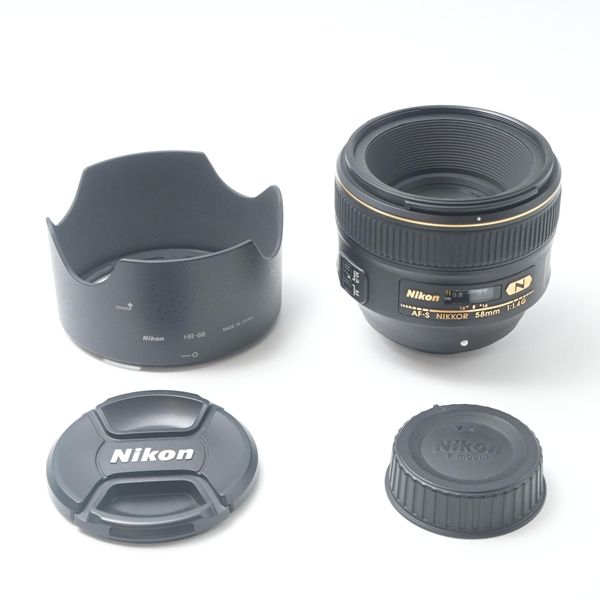 ニコン Nikon AF-S NIKKOR 58mm f1.4G [美品A]