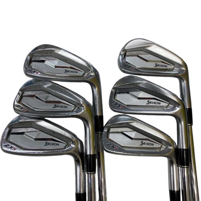 【中古】 ダンロップ SRIXON ZX5 6S アイアンセット IR 純正特注シャフト (フレックスS) メンズ 男性用 右利き 右用 Cランク ゴルフクラブ