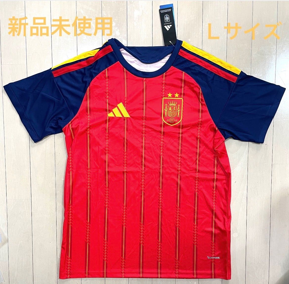 【新品未使用】adidas スペイン代表 ホーム レプリカユニフォーム Ｌサイズ 7,185円