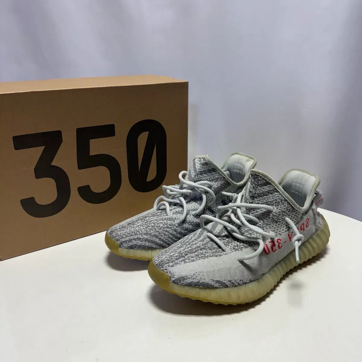 280サイズ イージーブースト 350 v2 ブルーティント