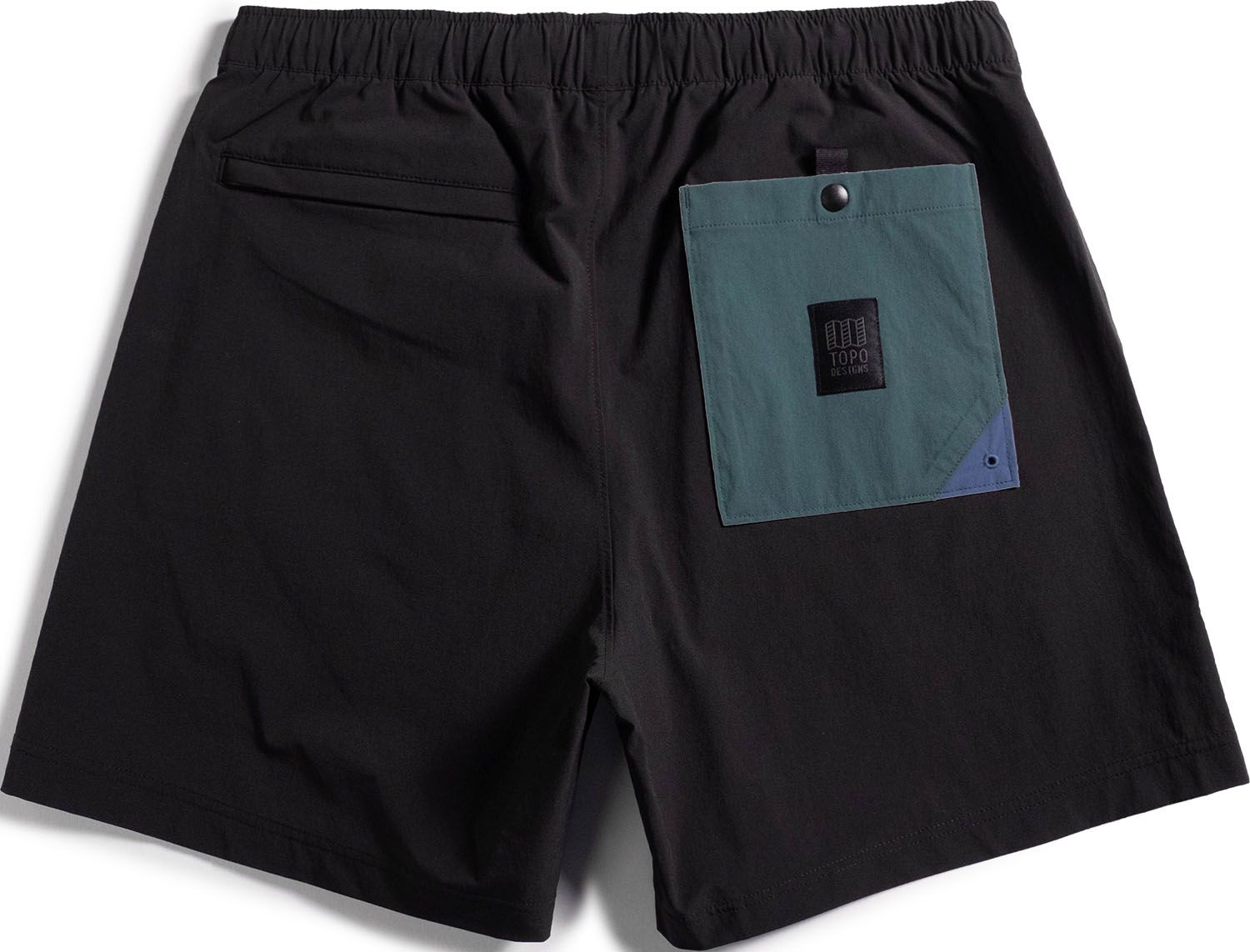 トポデザインズ TOPO DESIGNS アウトドア MESA SHORTS M メンズ ショートパンツ 短パン ストレッチ 履き心地 リサイクルナイロン ハイキング キャンプ ウェスト調節紐付き 211605 BLACK ブラック