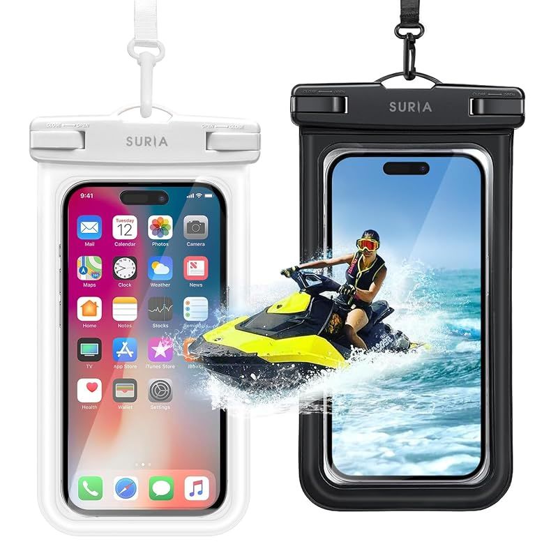 【新品】 スマホ 防水ケース IPX8 完全防水 【6.5インチまでに適応・２枚セット】 スマホケース 首かけ 腕掛け 両用 携帯水中ケース