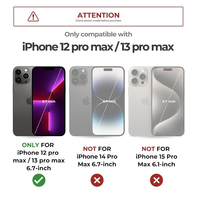 【新品】 Dexnor iPhone 12 Pro Max/13 Pro Max対応 スライド式カメラカバー＆調整可能キックスタンド＆のぞき見防止フィルム付き MagSafe対応 耐衝撃バンパーケース＆磁気保護カバー ブラック(ブラック)