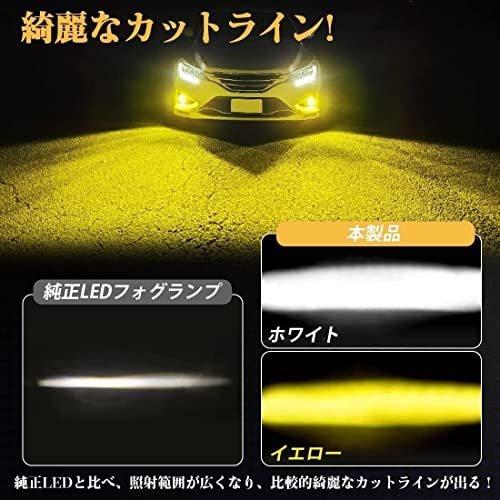 H★トヨタ 純正ledフォグランプ 交換用バルブ 200系ハイエース 7型 新型カローラ プリウス50系後期 ハリアー80系 C-HR後期 220クラウン 新型ヤリス アトレー ヤリスクロス アクア MXPK10 カローラクロス カローラ 2 7dc96f2d