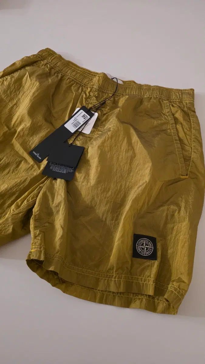STONE ISLAND ストーンアイランド ナイロン メタル スイミング トランク イエロー 韓国版 M 新品