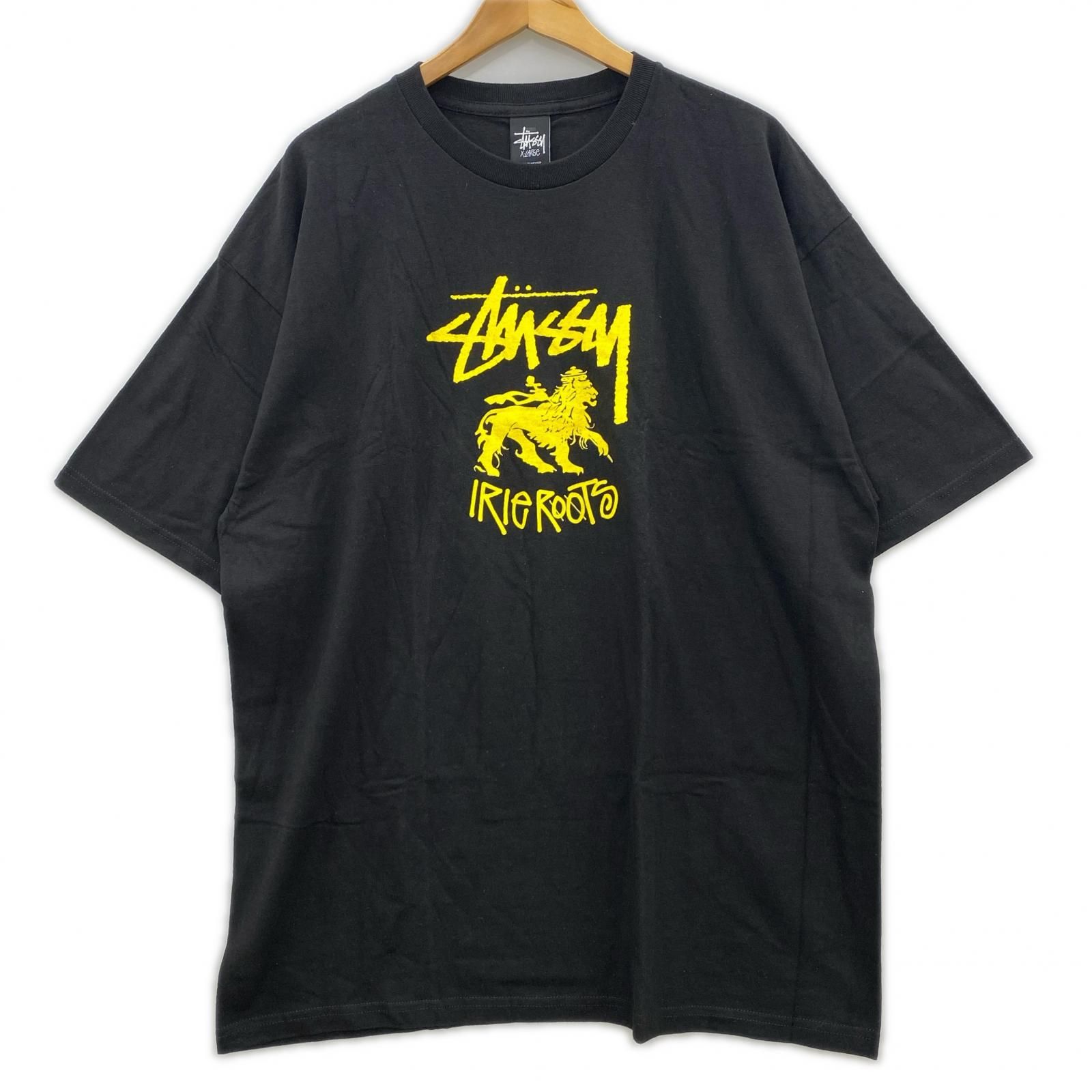 STUSSY ステューシー タグ付き STOCK ROOTS半袖Ｔシャツ sizeXL/ブラック