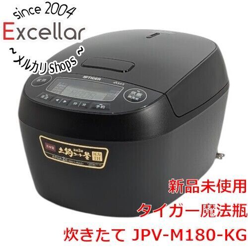 [bn:10] TIGER　圧力IHジャー炊飯器 炊きたて 10合炊き　JPV-M180-KG　グロスブラック