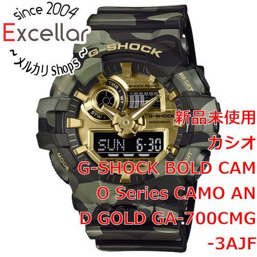 [bn:17] CASIO　腕時計 G-SHOCK BOLD CAMO Series CAMO AND GOLD　GA-700CMG-3AJF