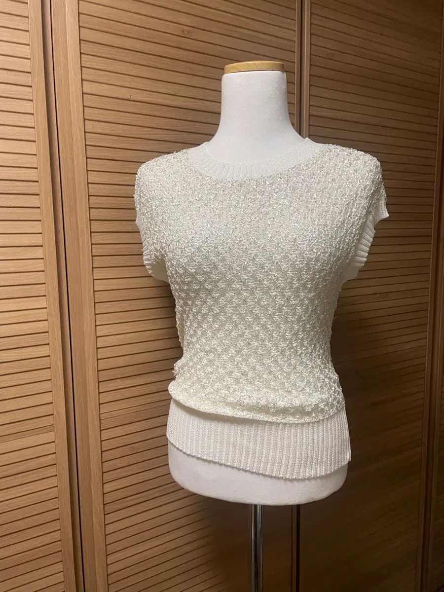 10万円台 ROSSUM J シークエン パール スパンコール ニット