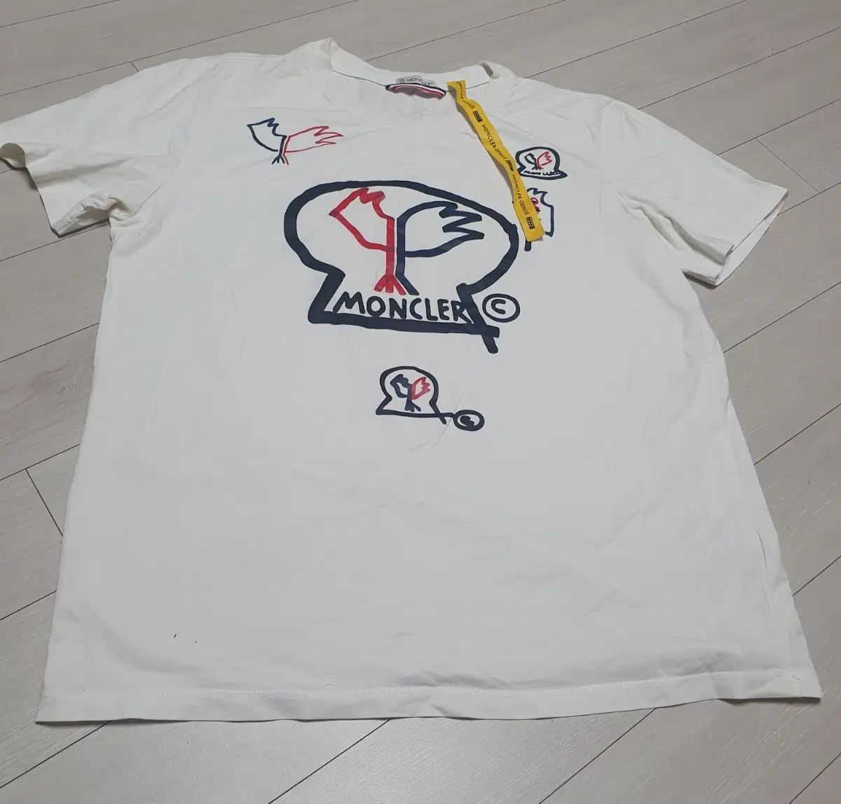 モンクレール ジニ(JINNI) 半袖Tシャツ 白 カラー L