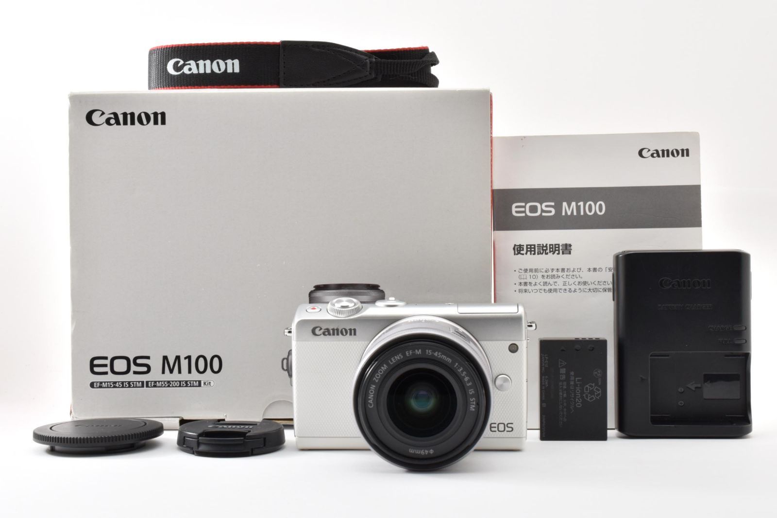 【返品保証】美品｜Canon ミラーレス一眼カメラ EOS M100 EF-M15-45 IS STM レンズキット #C260728-16 33,787円