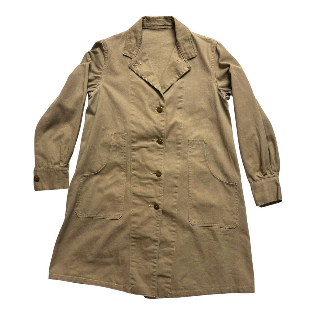 40s イギリス　Women’s Land Army WLA ドリル ワークコート ランドアーミー　1943年 WW2 ヴィンテージ　アメカジ　古着　アメリカ古着　都内　中野区　古着屋