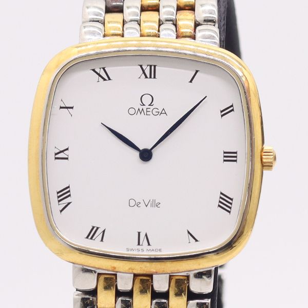 オメガ デビル QZ ホワイト文字盤 メンズ腕時計 4031610 7ANT NAM ABC28503 99,000円