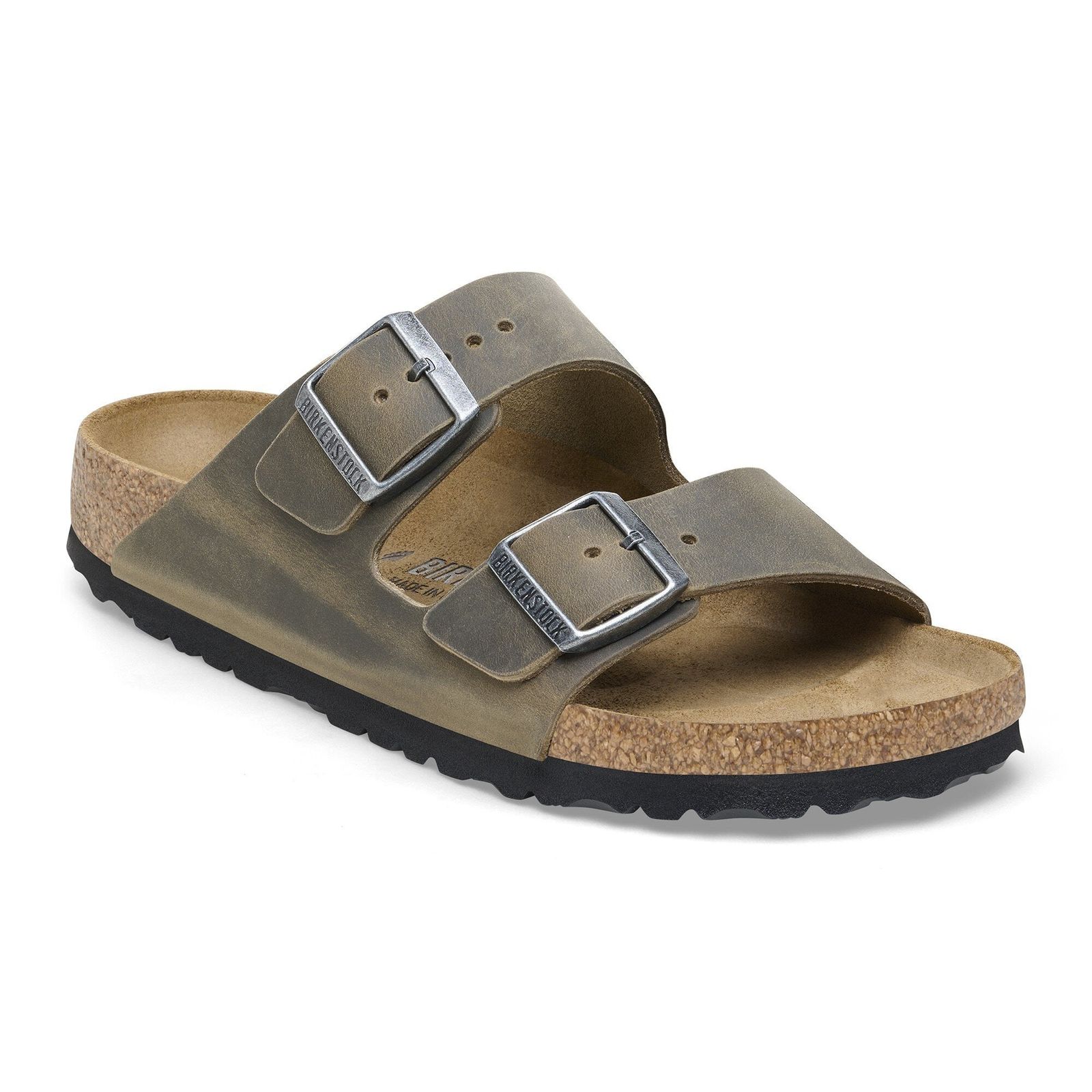 Birkenstock Birkenstock Leather slides with buckle